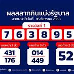 ขอตรวจหวยวันที่ 1